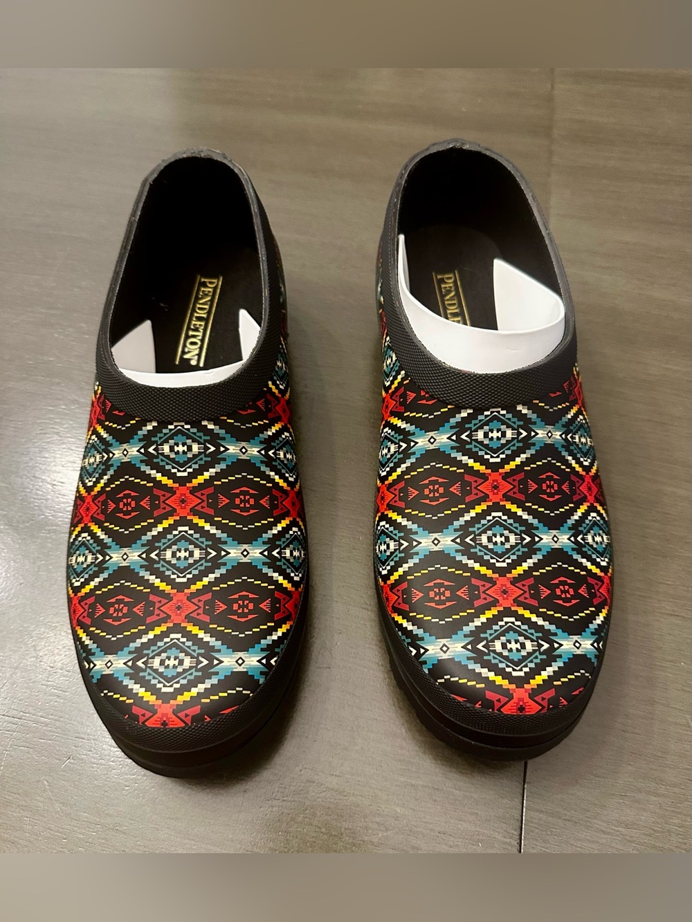 Pendleton Carico Lake Garden Rain Clogs Women’s 8 Black Waterproof NIB